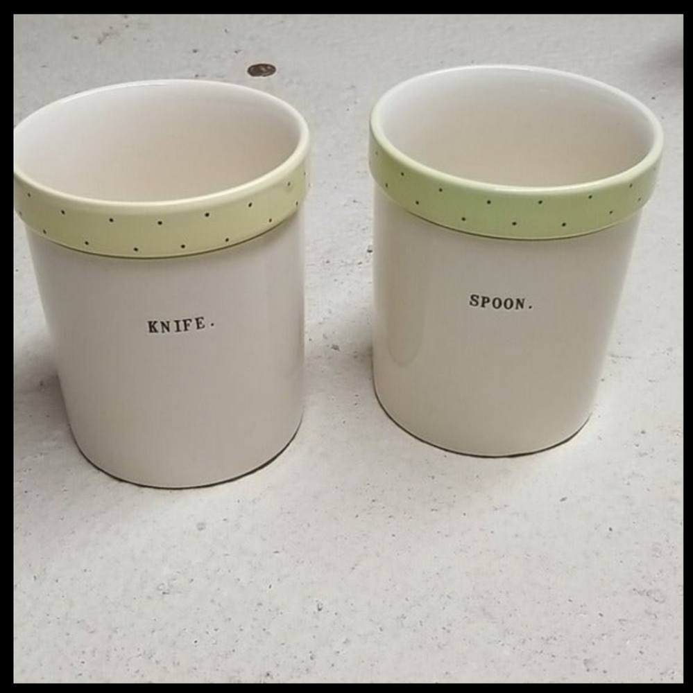 Set of Rae Dunn utensil holders
